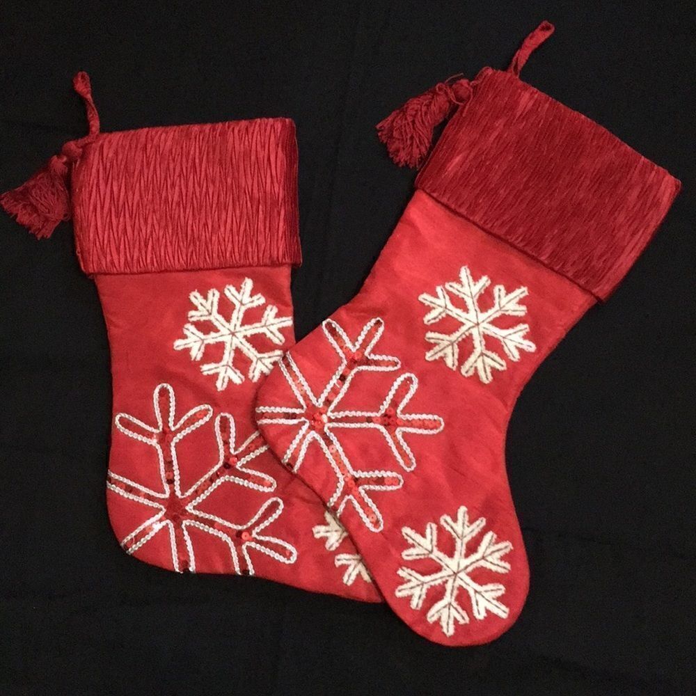 Set of 2 Red Stockings